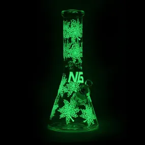 13" Glow-In-The-Dark Leaves Bong