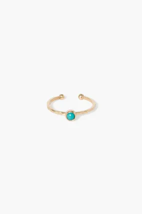 14k Xochi Toe Ring Turquoise