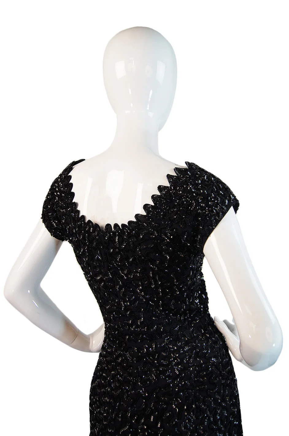 1940s Amazing Full Sequin Pin Up Dress