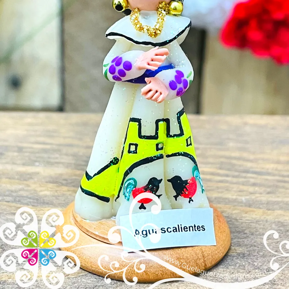 1- Aguascalientes Little Doll Figurine - Fondant Doll