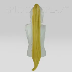 35" Rich Butterscotch Blonde Straight Ponytail Clipon