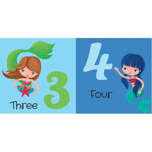 3D Puzzle and Book Set - Learn Numbers Mermaids