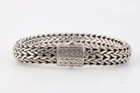 8'' John Hardy 925 Silver Wheat Bracelet (73.14g.)