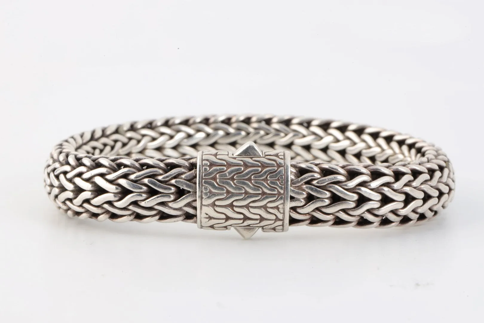 8'' John Hardy 925 Silver Wheat Bracelet (73.14g.)