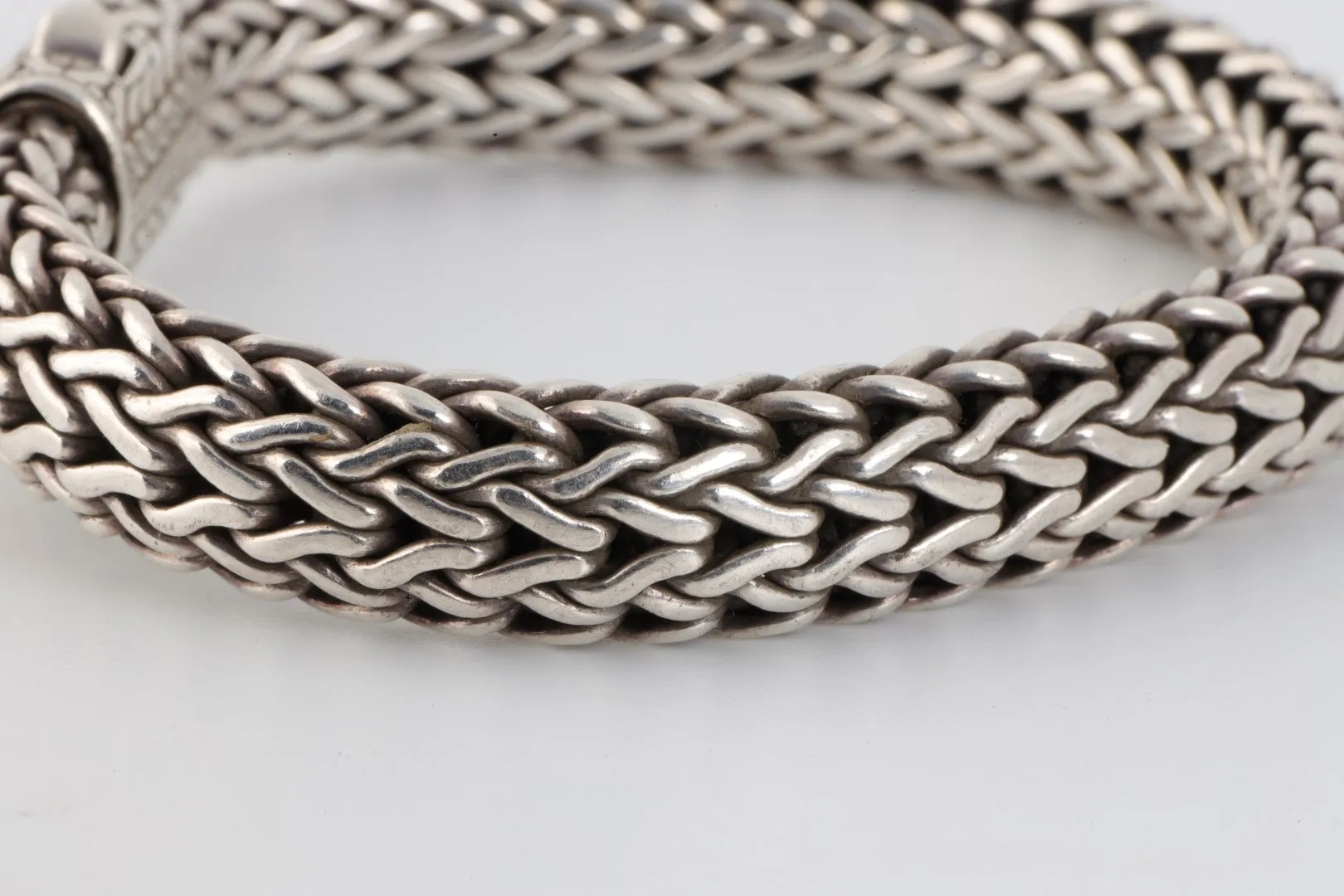 8'' John Hardy 925 Silver Wheat Bracelet (73.14g.)