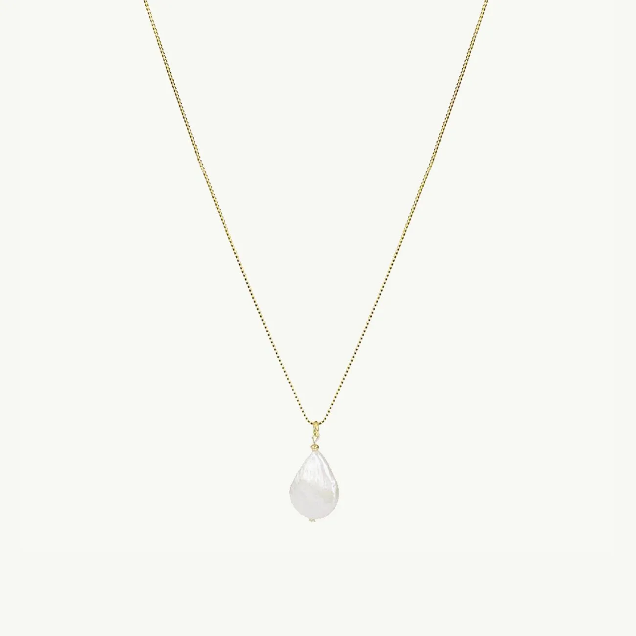 925 FRESH PEARL PENDANT GOLD PLATED