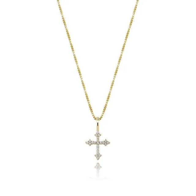 925 Sterling Silver Tennis Cross V.4