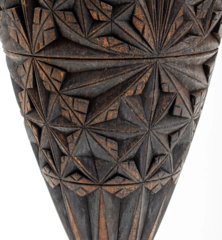 Aesthetic Movement Carved Gilt Wood Ornament Vase