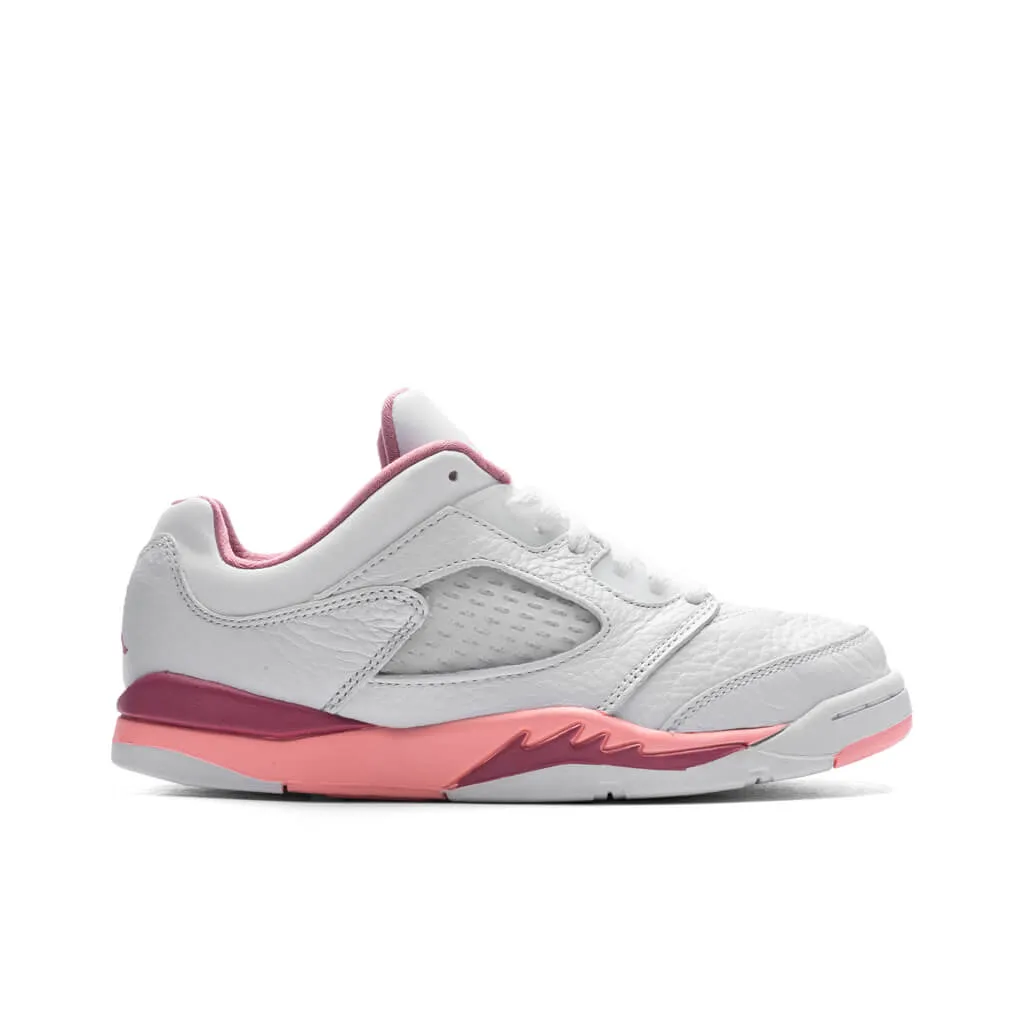 Air Jordan 5 Low Desert Berry (PS) - White/Coral Chalk/Desert Berry