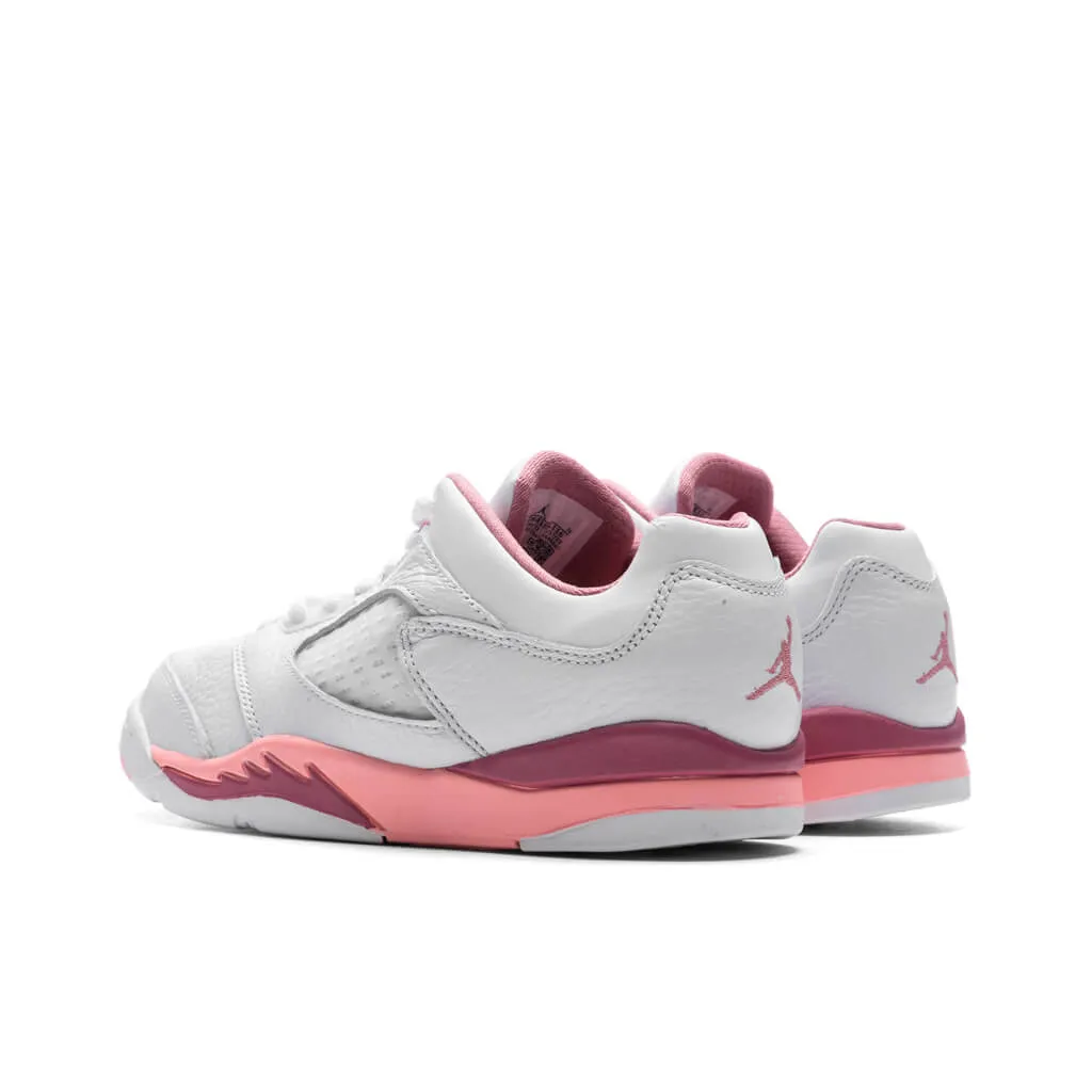 Air Jordan 5 Low Desert Berry (PS) - White/Coral Chalk/Desert Berry