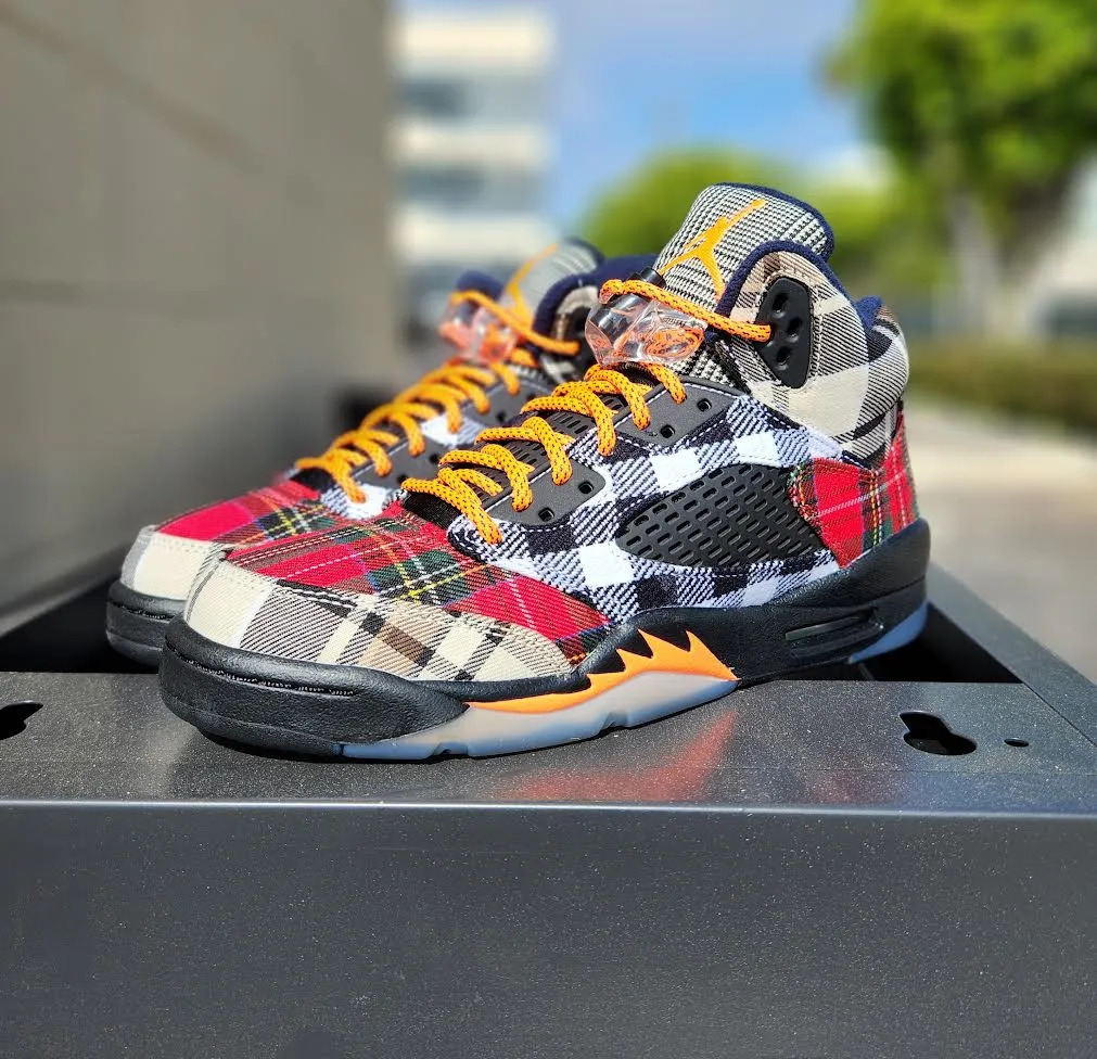 Air Jordan 5 Retro SE GS 'Plaid'