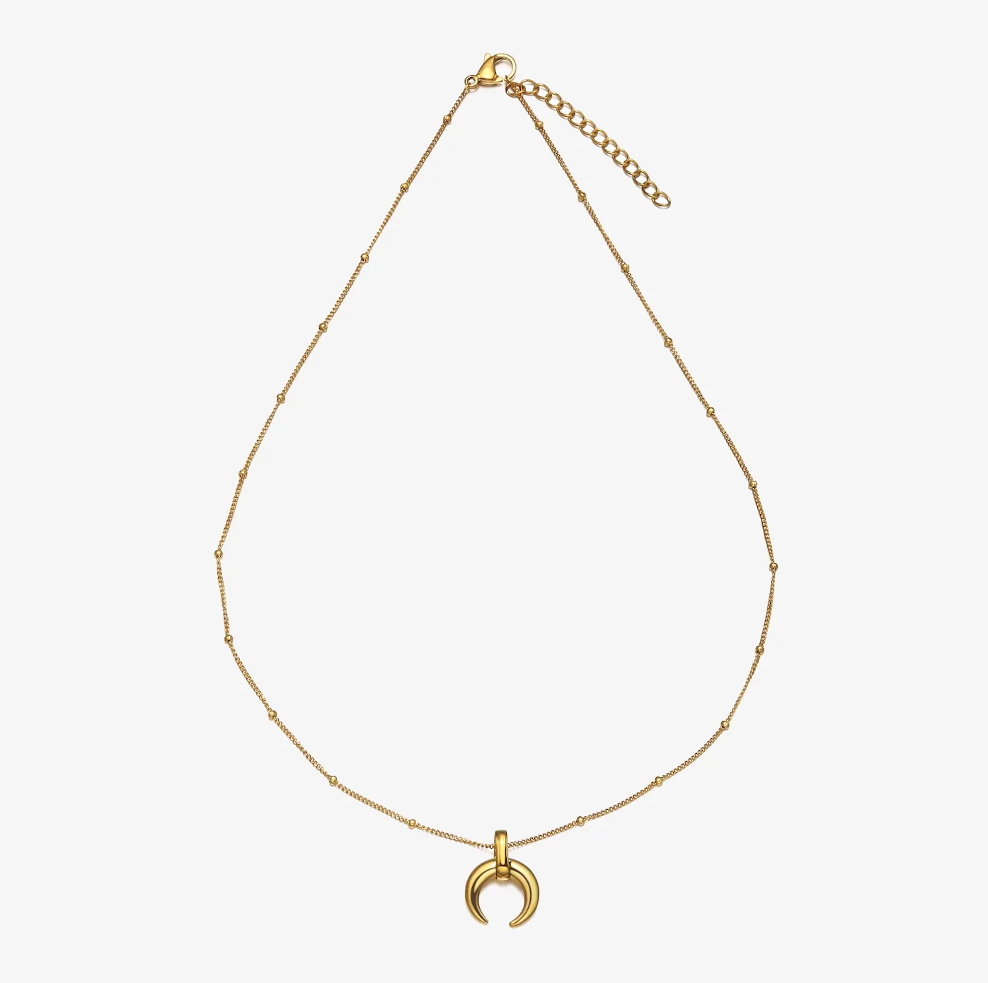 Amy Crescent Horn Necklace