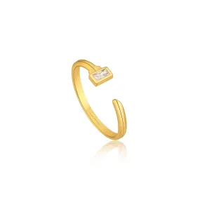 Ania Haie Gold Key Adjustable Ring