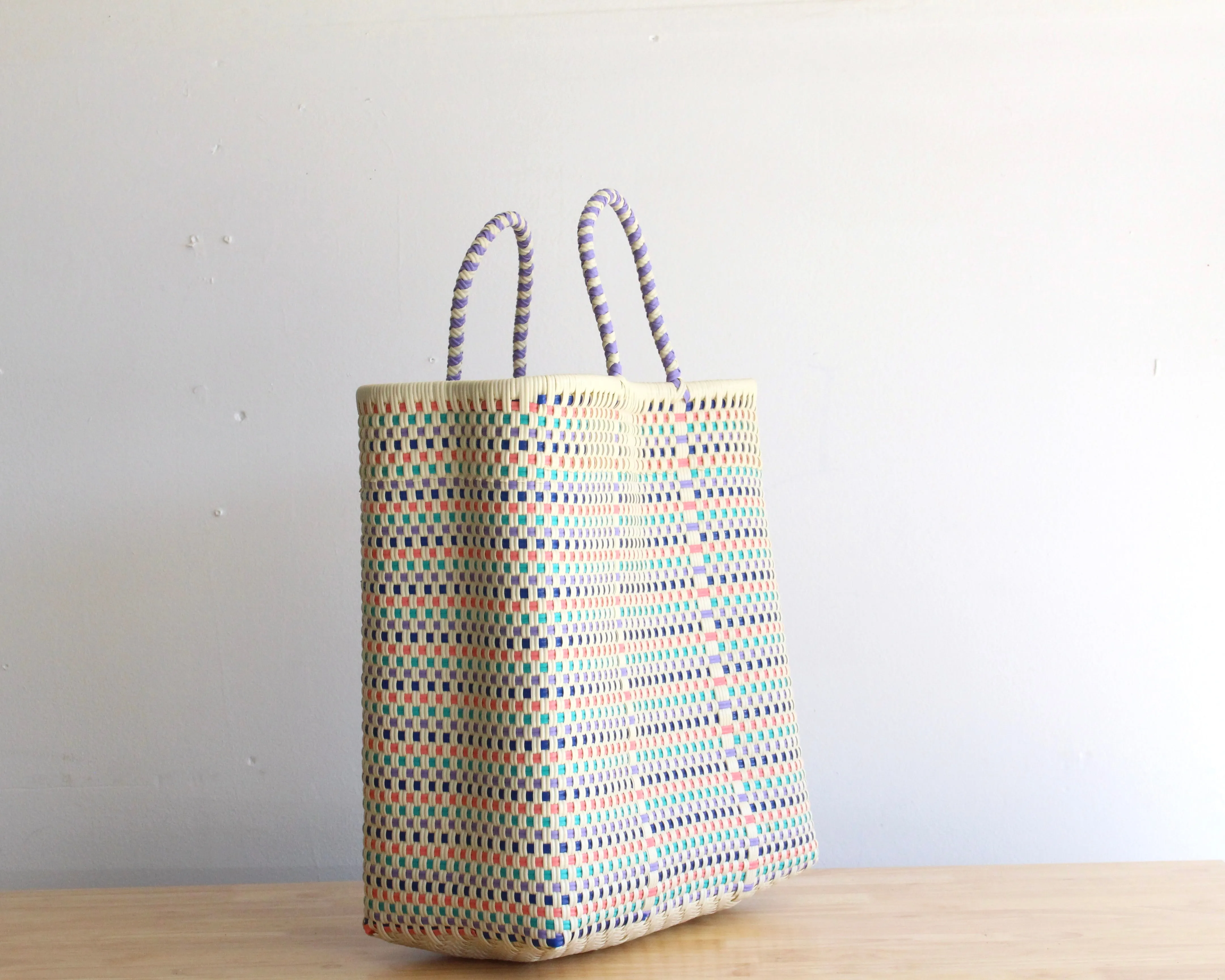 Beige with Colors Tote Bag by MexiMexi