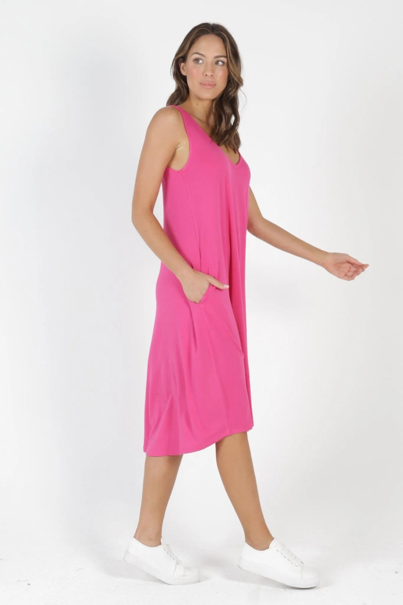 Betty Basics Oman Dress in Fuchsia