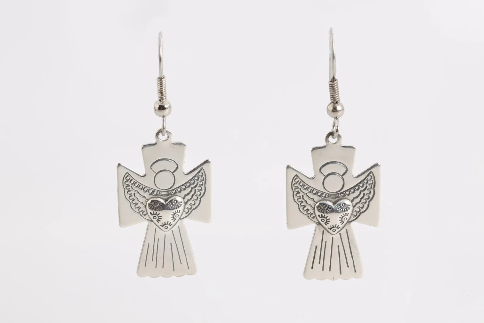 Carolyn Pollack 925 Silver Cross Earrings (4.32g.)