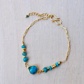 Chrysocolla Gypsy Glam Bracelet