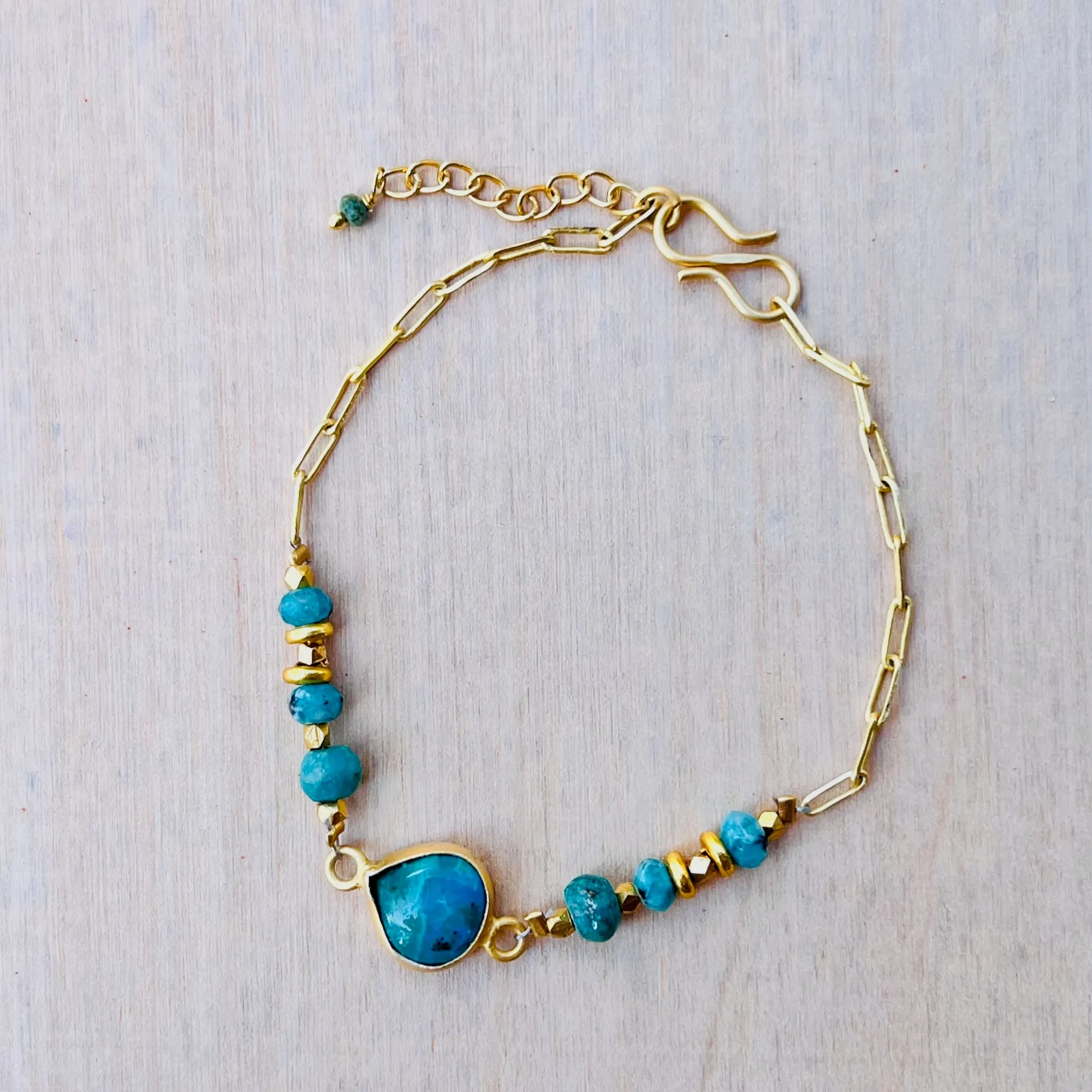 Chrysocolla Gypsy Glam Bracelet