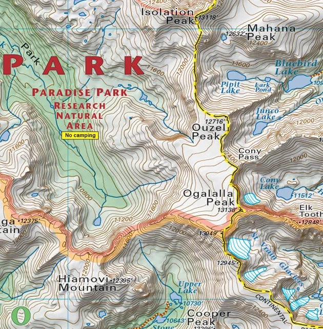 Colorado Boulder County - Trails and Recreation Topo Map | Latitude 40°