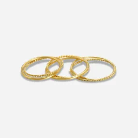 Emily Twisted Ring Set