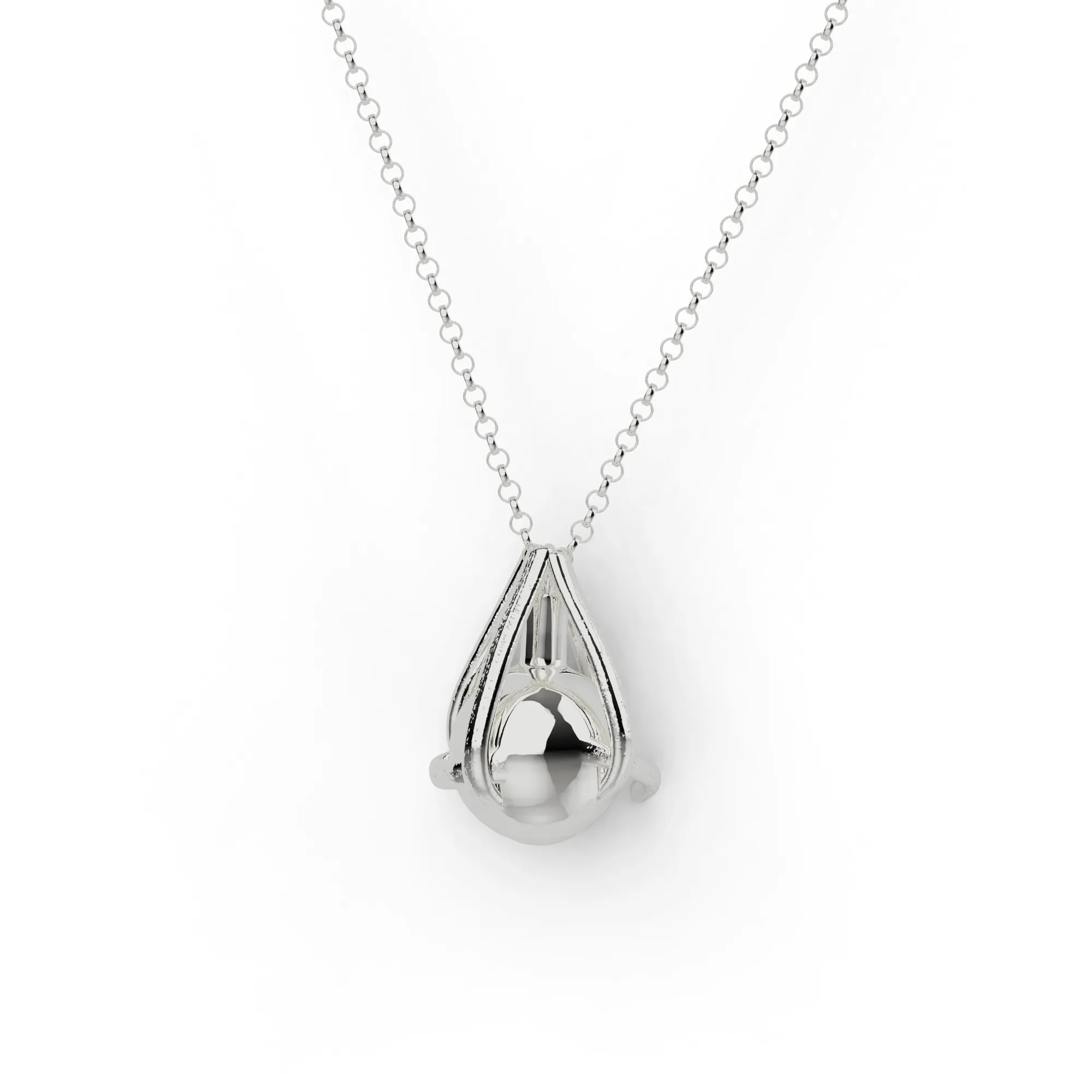 eye necklace | silver