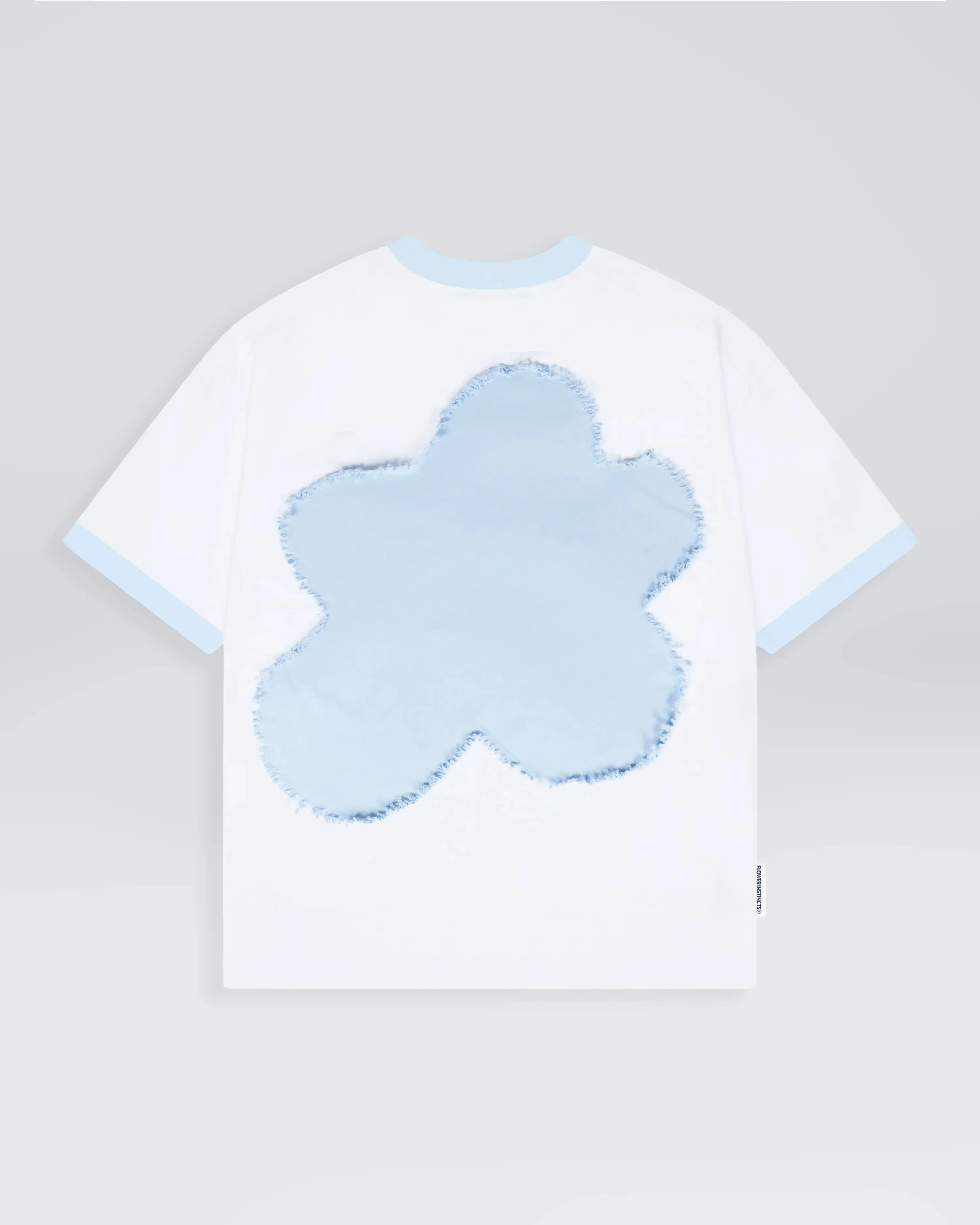 Flower Blue/White Tee