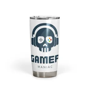 Gamer Maniac Grunge Graff - 20oz Fat Tumbler