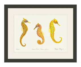 Giant Seahorse Trio Print