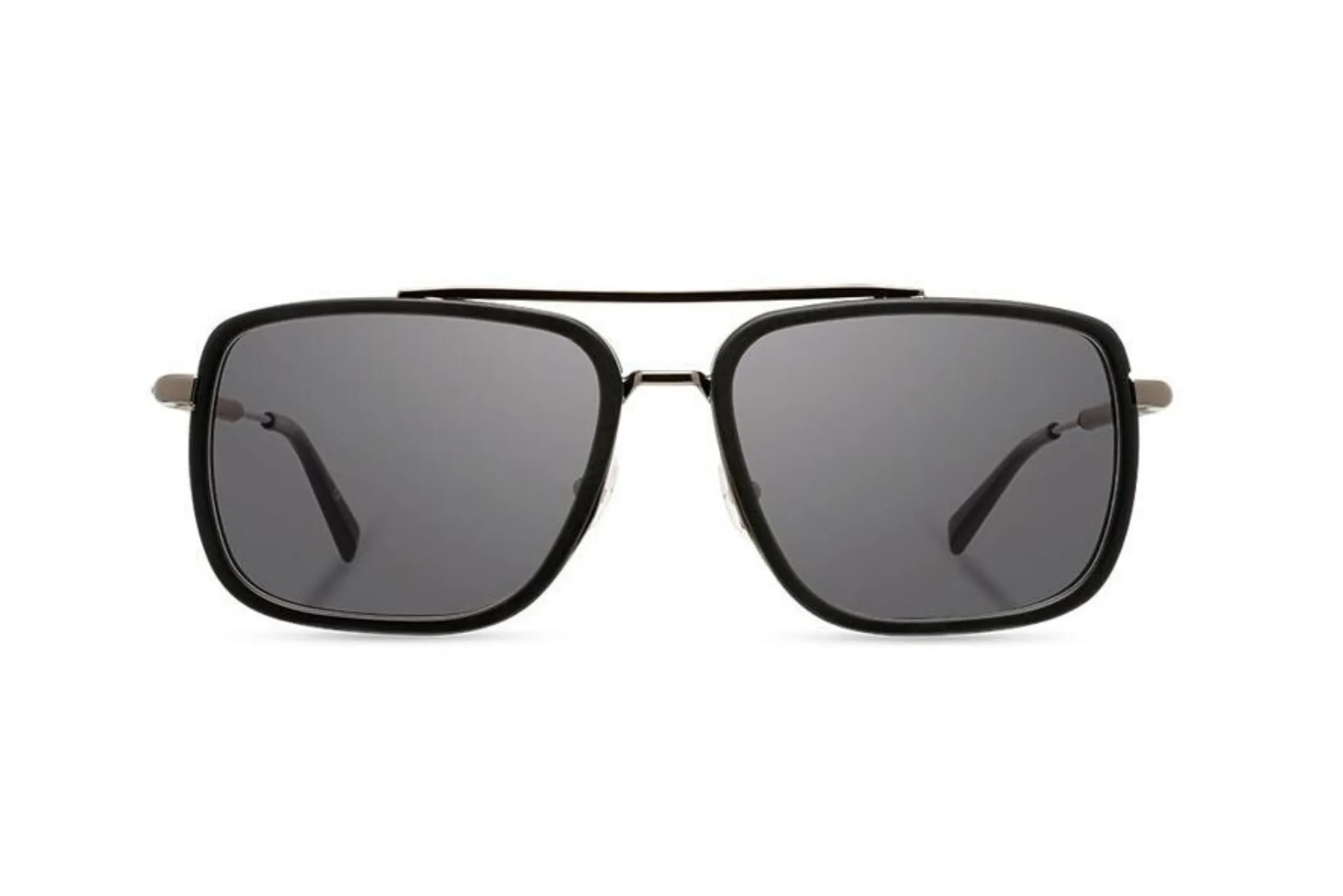 Grant Acetate Sunglasses | Matte Black Walnut Grey Polarized | Shwood