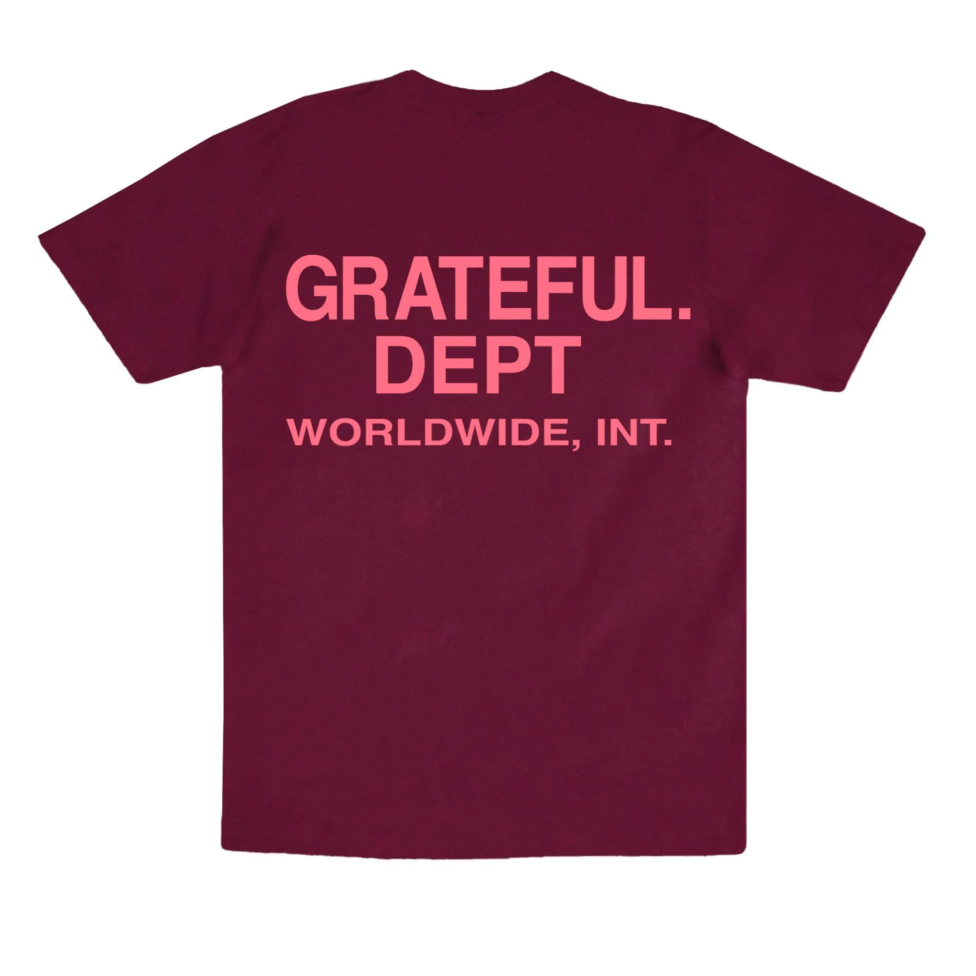 Grateful Dept. Tee- Burgundy