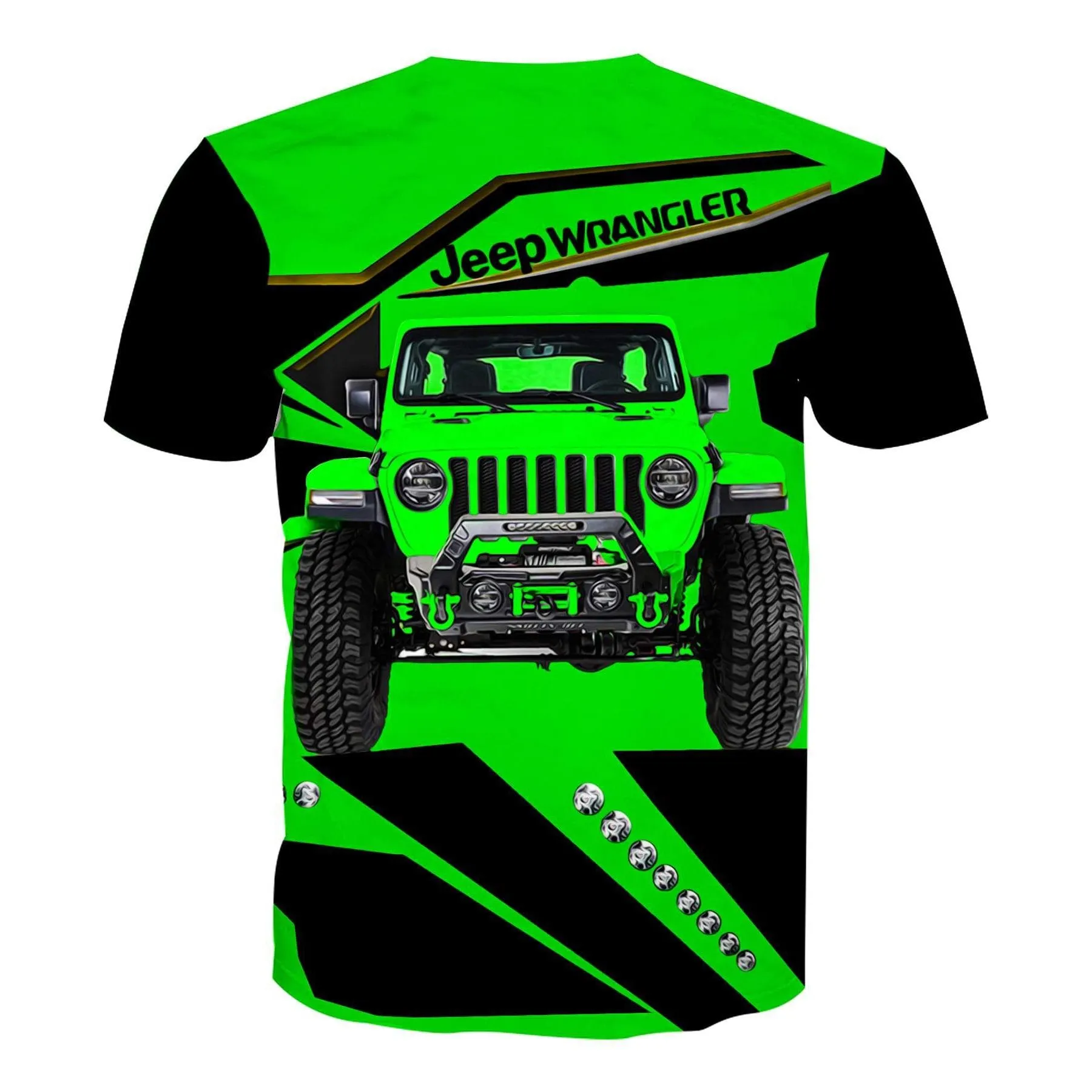 Green Jeep Wrangler - T-Shirt