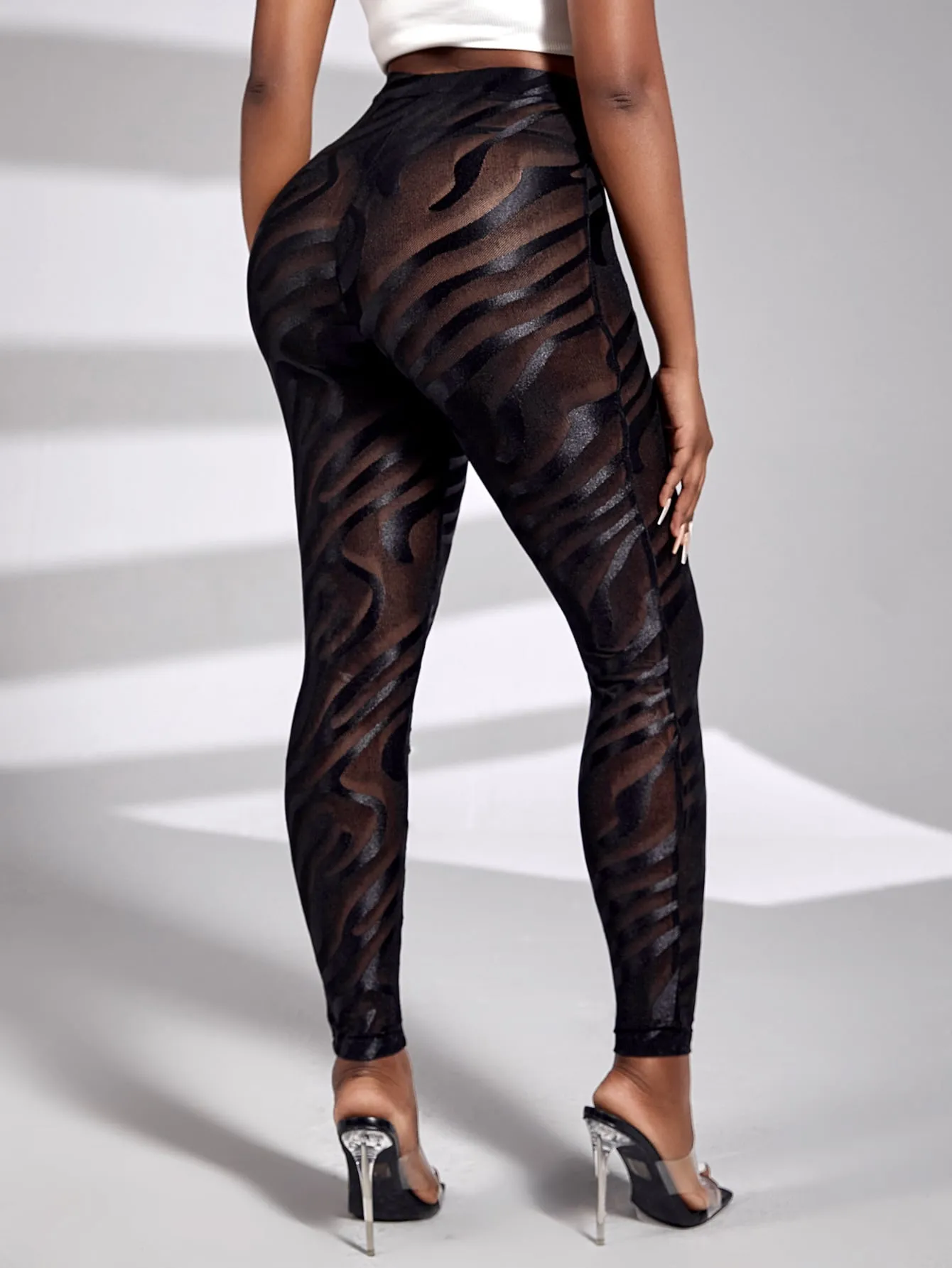 High Waist Allover Print Leggings