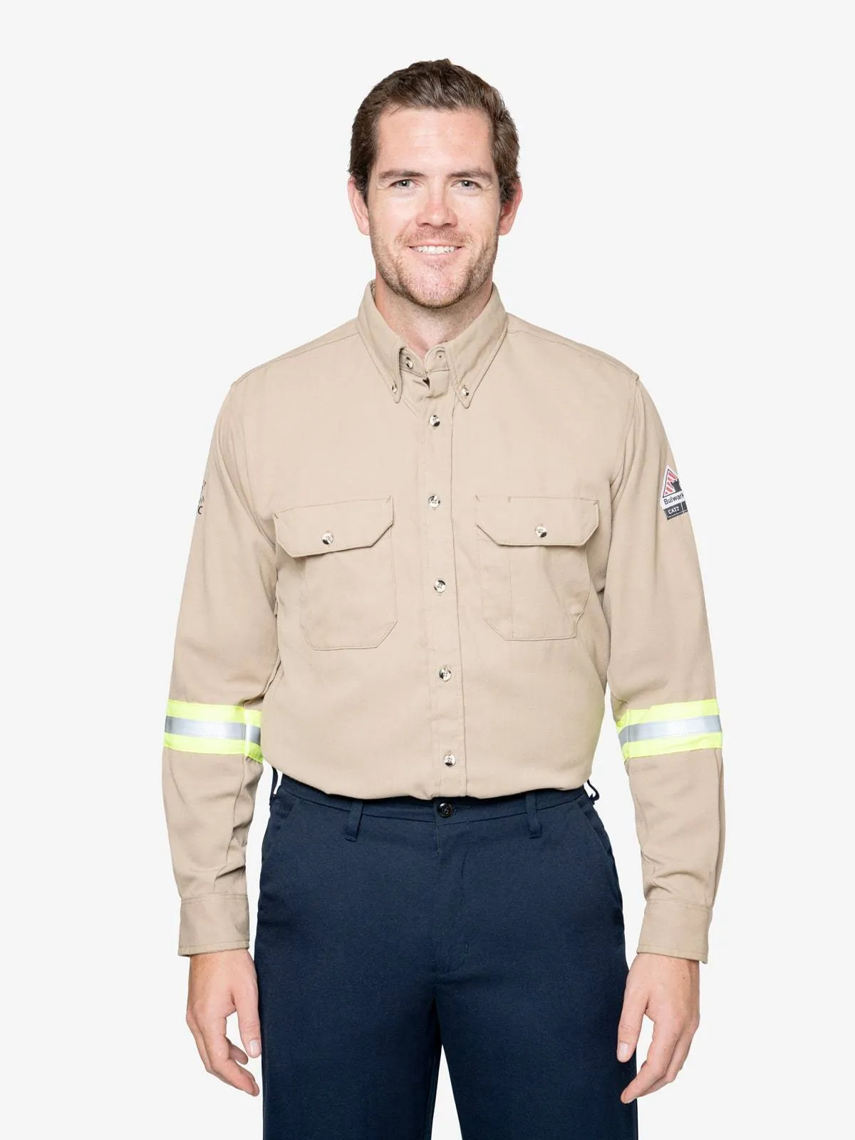 Insect Shield Men's 7 oz. Tecasafe® Flame Resistant Uniform Shirt w/ Hi-Vis