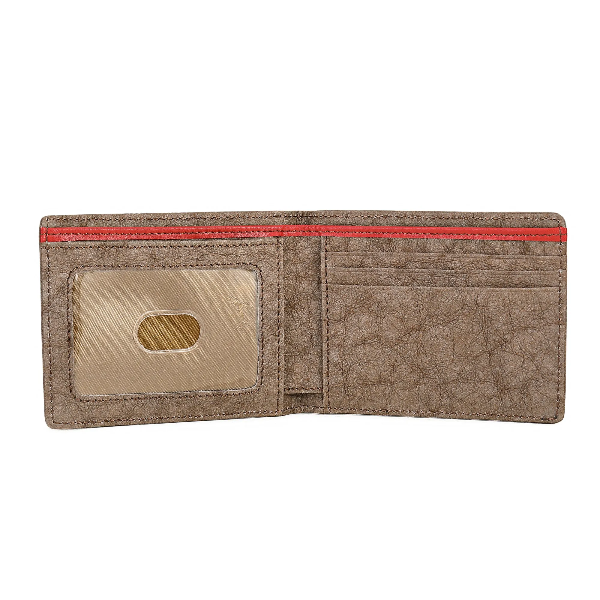 Italian Kraft Paper Slim Sustainable Vegan Wallet w/ ID sleeve