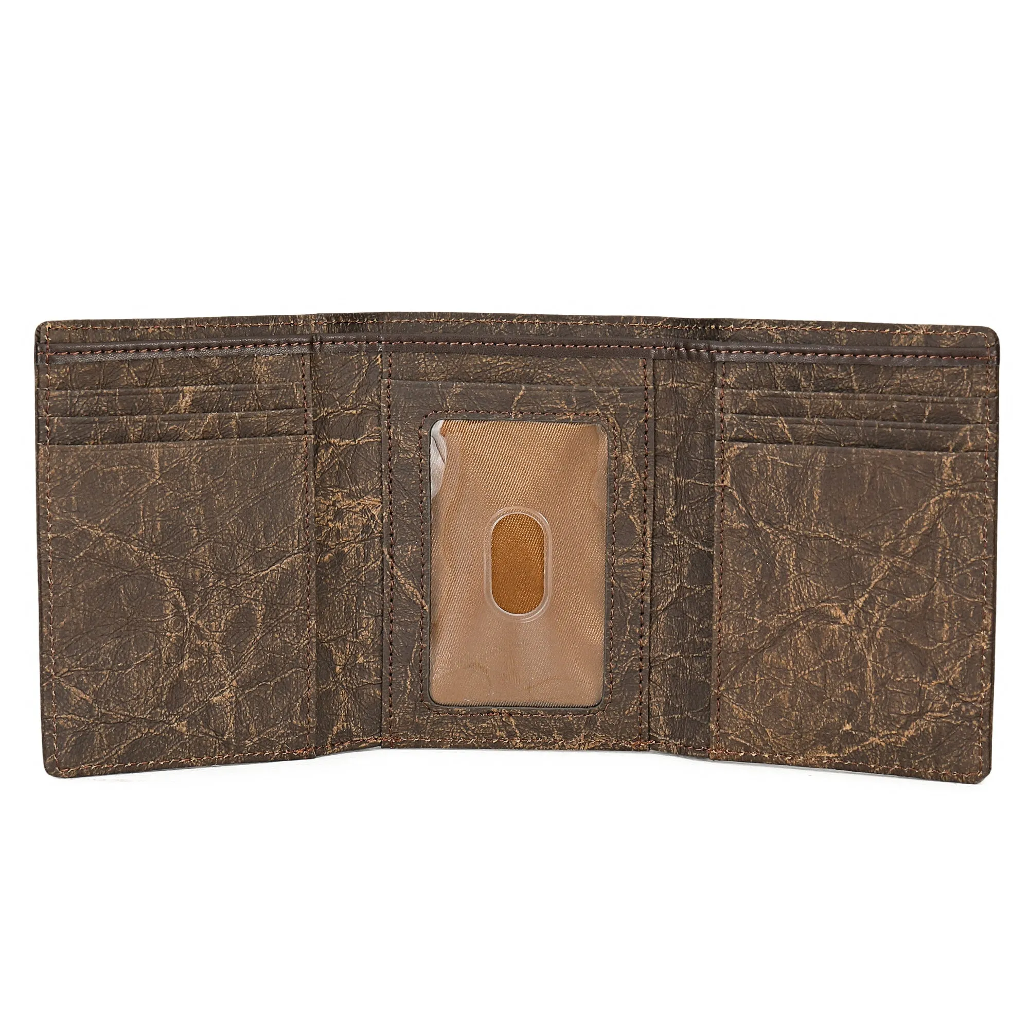 Italian Kraft Paper Sustainable Vegan Trifold Wallet