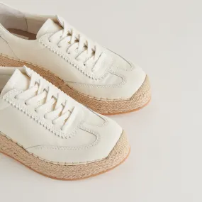 JAJA SNEAKERS WHITE LEATHER - re:vita