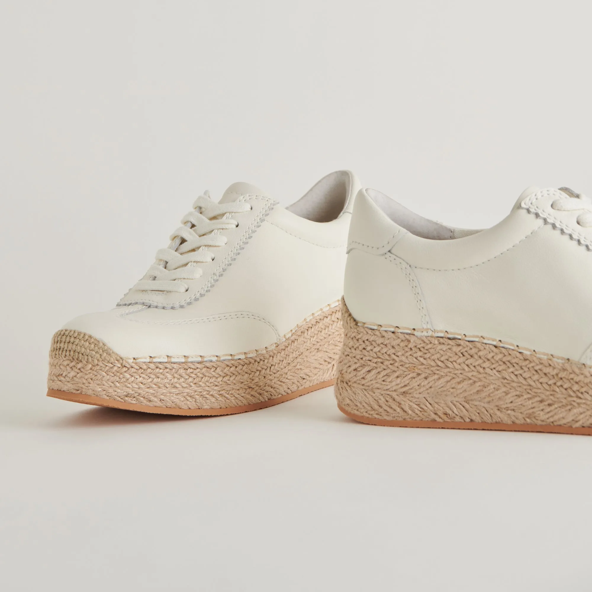 JAJA SNEAKERS WHITE LEATHER - re:vita