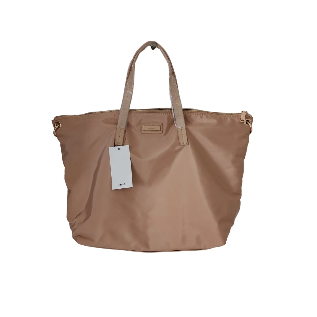 Mango Beige Nylon Tote Bag | Brand New |