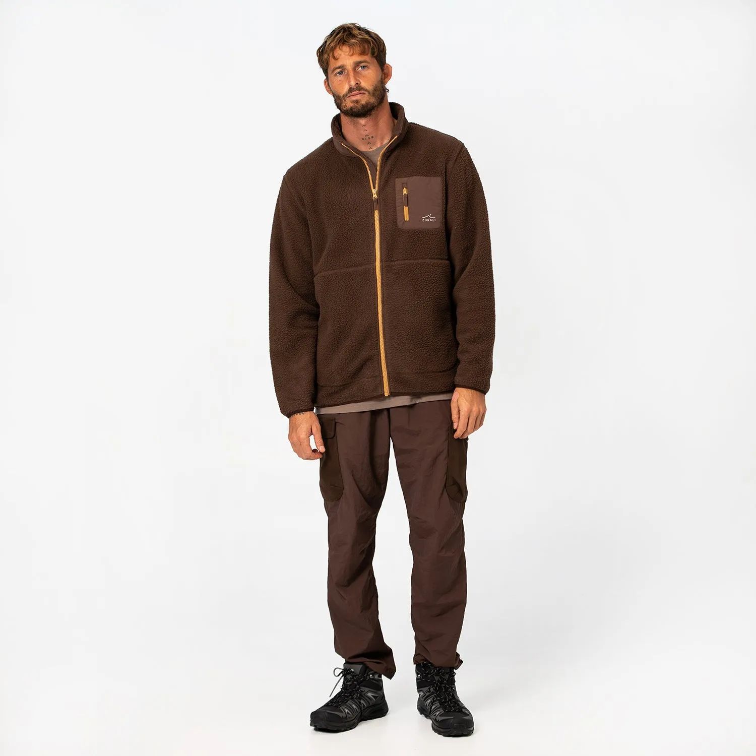 Mens Cosy Camp Fleece Ironbark