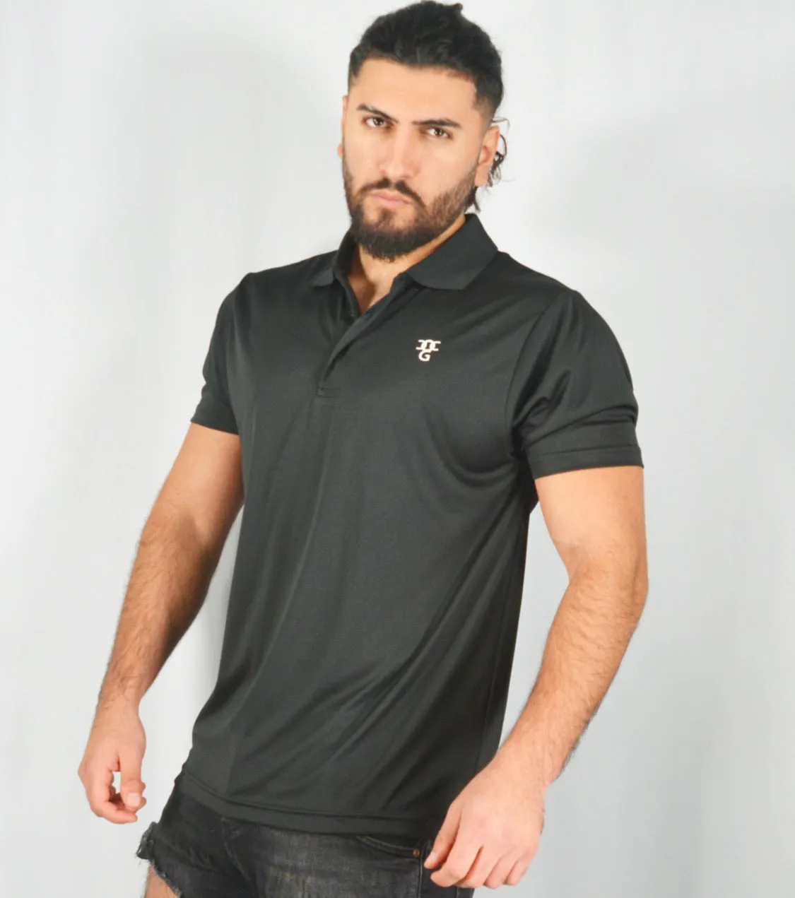 Mens O.G. 1 Sports Black Polo Shirt