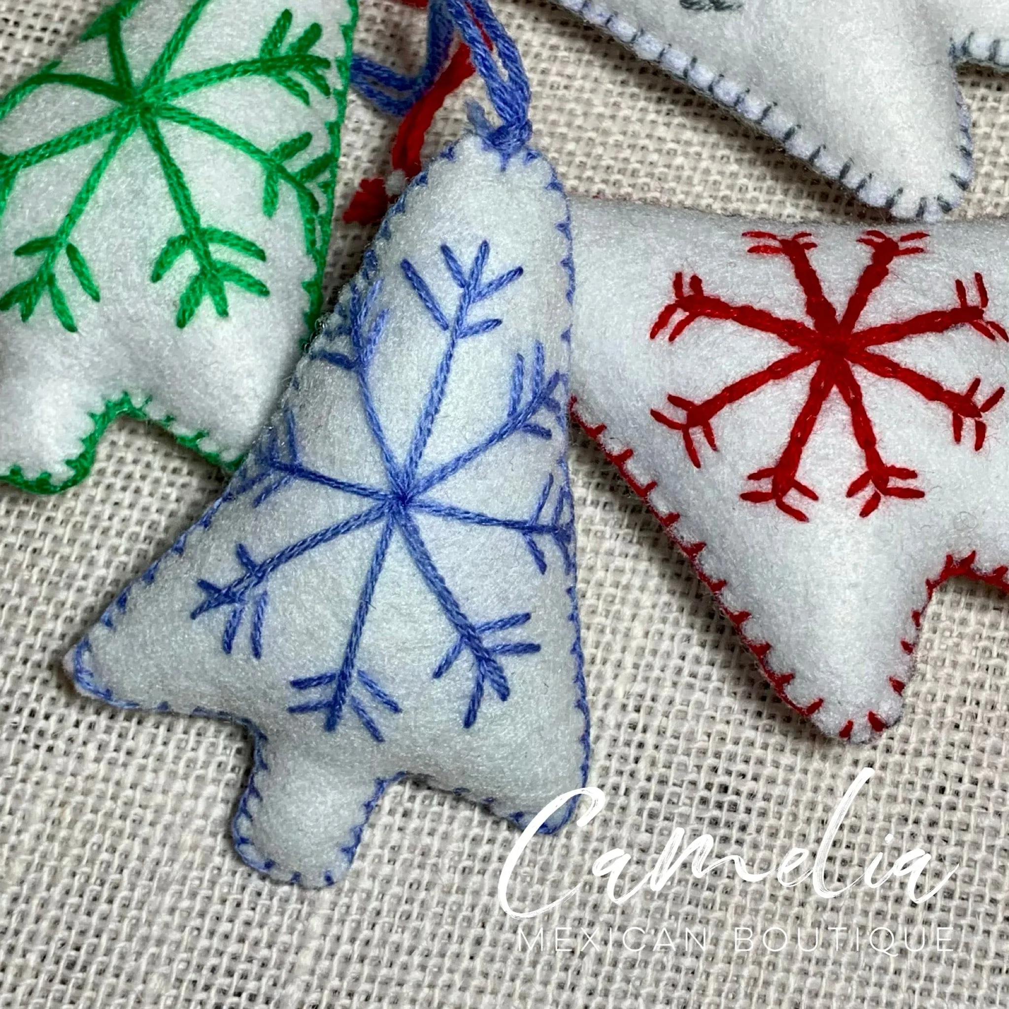 Mexican Felt Ornament Christmas Tree Small