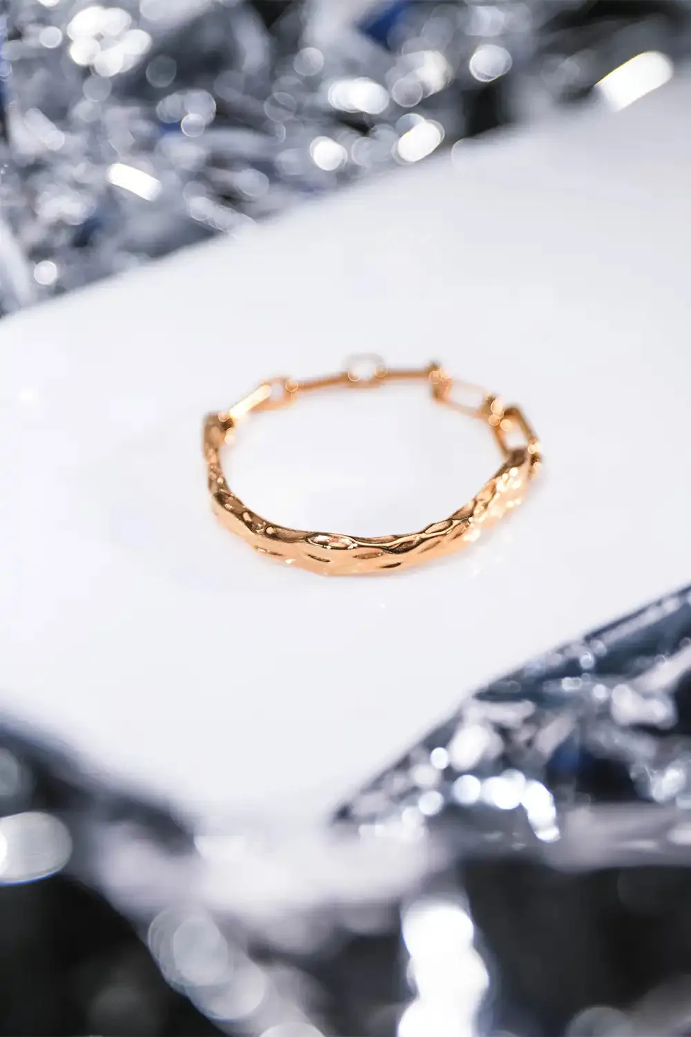 Molten Bangle 14K Gold Plated