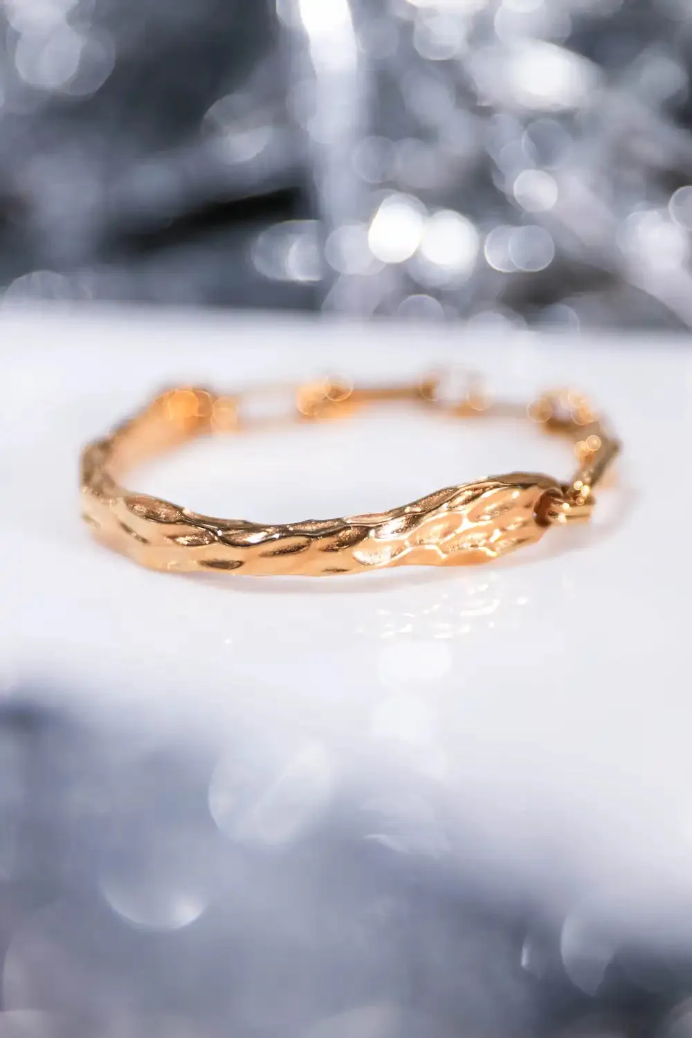 Molten Bangle 14K Gold Plated