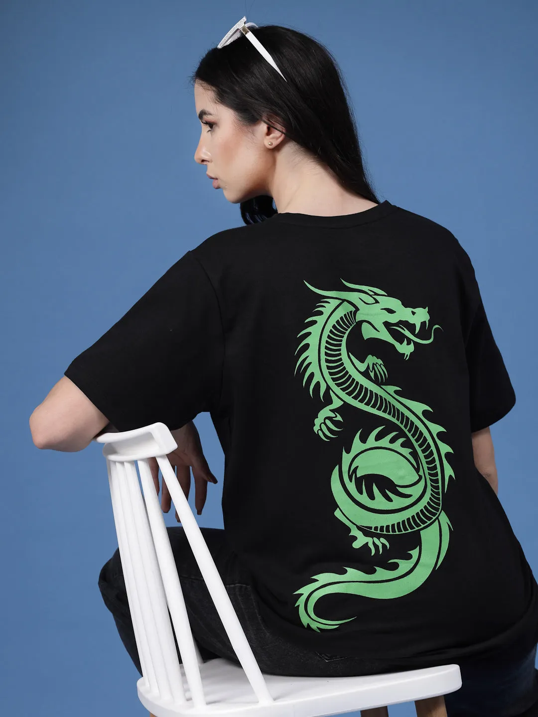 Mystic Dragon Terry Oversized T-Shirt