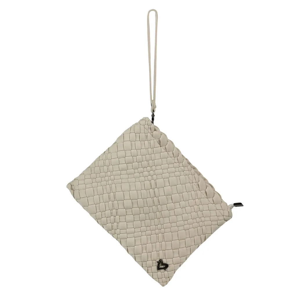 NEW: London Large Woven Tote - Bone