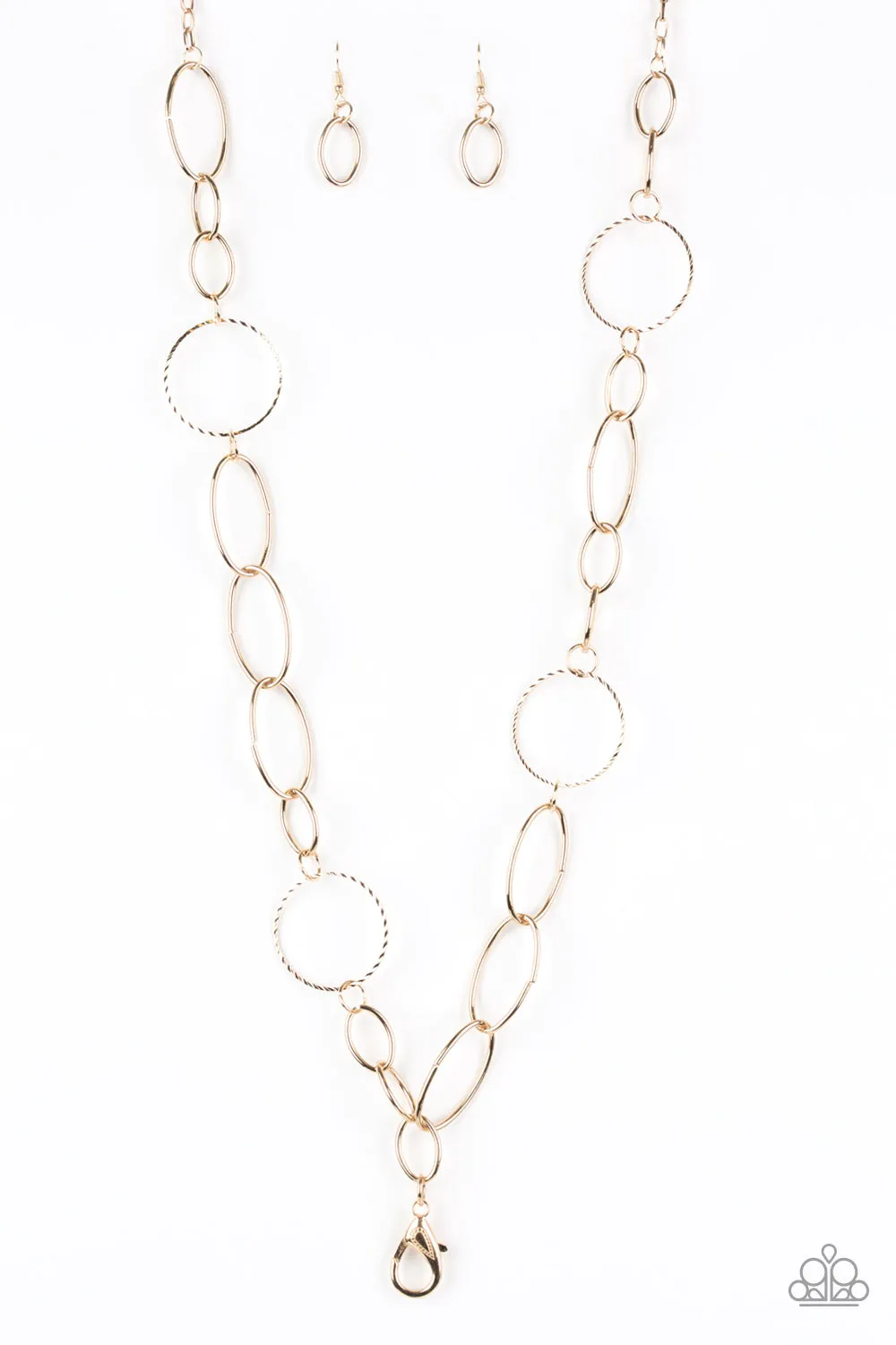 Paparazzi Accessories  - Perfect Mismatch #L201 - Gold Necklace