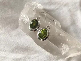 Peridot Ansley Earrings - Oval