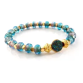 "Druzy Dream" Bracelet (Turquoise)