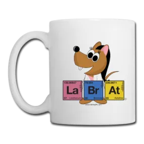 "Lab Rat Periodic Table" (brunette) - Mug