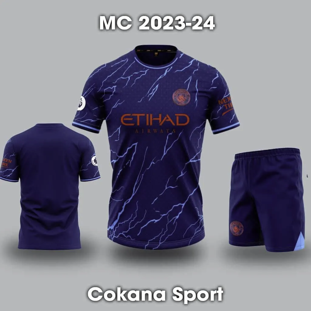 Quần áo bóng đá Mc Manchester City vải mè HD 2022-23